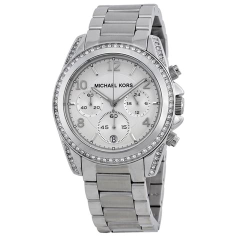 michael kors mk5165 horloge staal zilverkleurig ø 38 mm|Women's Blair Chronograph Stainless Steel Silver Dial Watch.